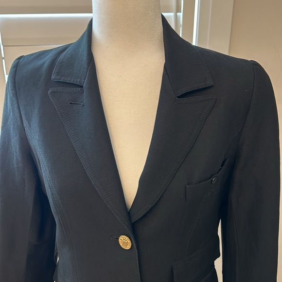 Smythe Dandy Linen Blazer Black size 10 - Picture 8 of 15